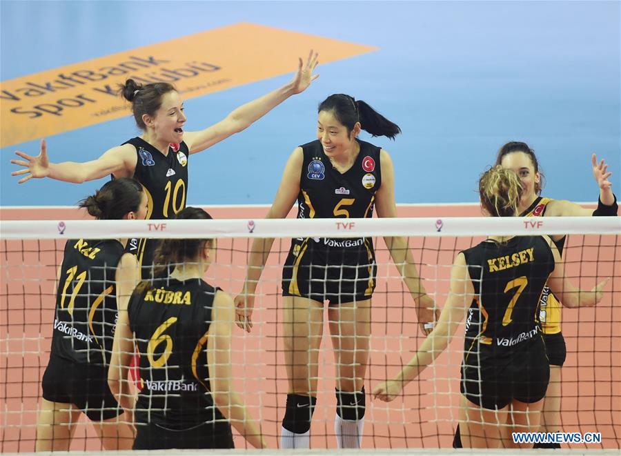 (SP)TURKEY-ISTANBUL-VOLLEYBALL-TURKISH WOMEN LEAGUE-PLAYOFFS-QUARTER FINAL-VAKIFBANK VS BESIKTAS