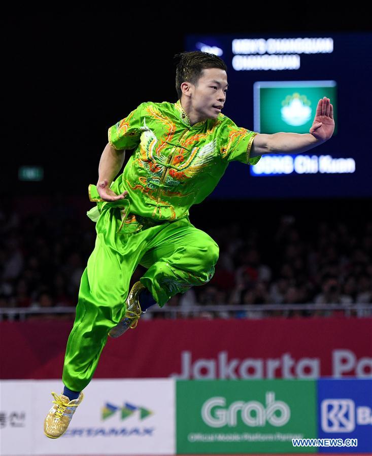 (SP)INDONESIA-JAKARTA-ASIAN GAMES-WUSHU-MEN&rsquo;S CHANGQUAN
