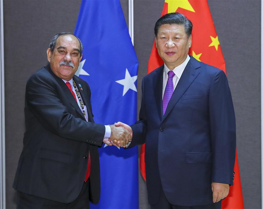 PAPUA NEW GUINEA-CHINA-XI JINPING-LEADERS OF PACIFIC ISLAND NATIONS-MEETING