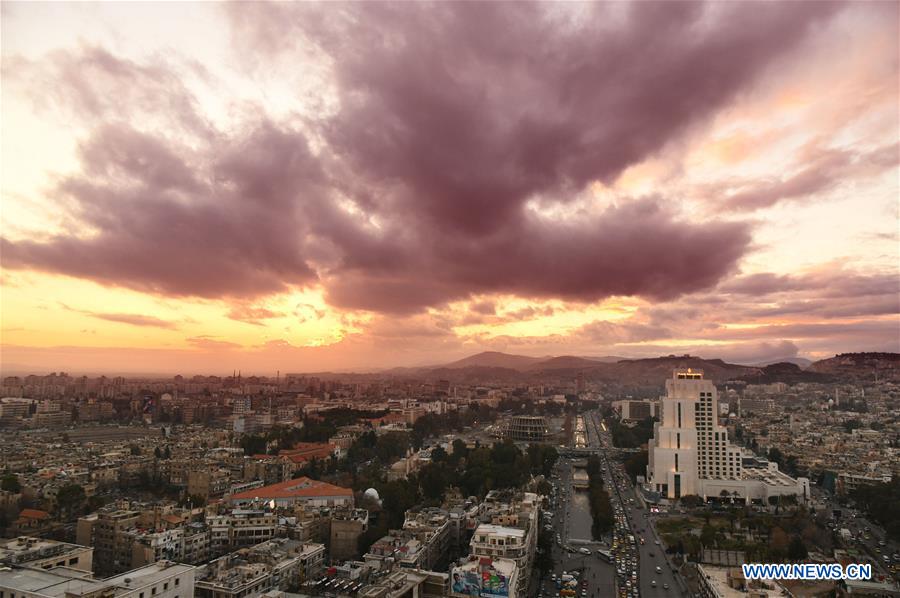 SYRIA-DAMASCUS-LAST SUNSET-2019