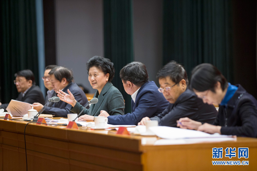 1月16日，中共中央政治局委員、國務(wù)院副總理劉延?xùn)|在北京出席&ldquo;加強和改進新形勢下高校思想政治工作專題研討班&rdquo;開班式。 新華社記者崔新鈺 攝