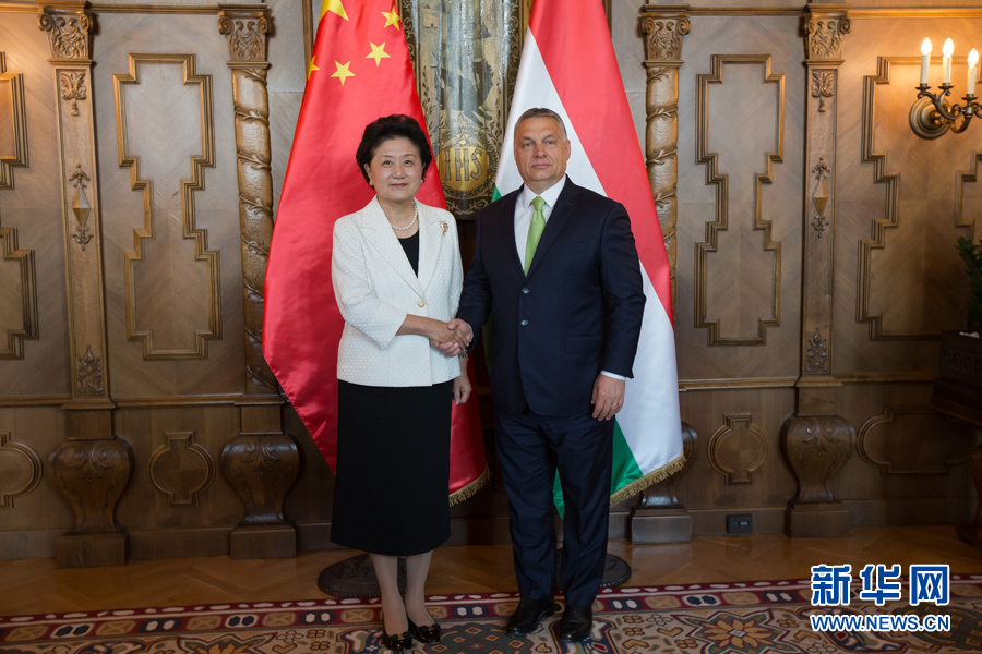 6月21日,國(guó)務(wù)院副總理劉延?xùn)|(左)在匈牙利布達(dá)佩斯國(guó)會(huì)大廈會(huì)見(jiàn)匈牙利總理歐爾班。 新華社發(fā)(弗爾季·奧蒂洛攝) 6月21日,國(guó)務(wù)院副總理劉延?xùn)|(左)在匈牙利布達(dá)佩斯國(guó)會(huì)大廈會(huì)見(jiàn)匈牙利總理歐爾班。 新華社發(fā)(弗爾季·奧蒂洛攝)