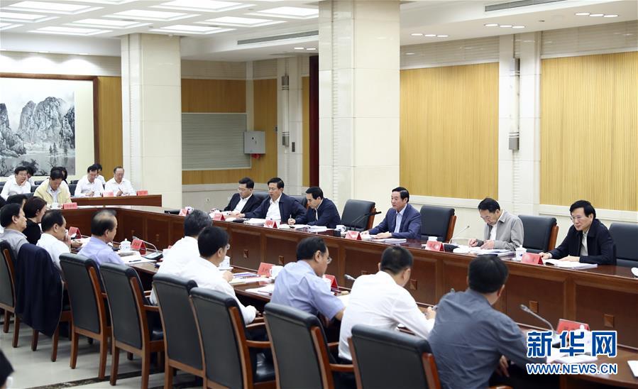 9月21日，中宣部在北京召開中央媒體駐外機構(gòu)外宣工作座談會。中共中央政治局委員、中央書記處書記、中宣部部長劉奇葆出席座談會并講話。新華社記者 謝環(huán)馳 攝 