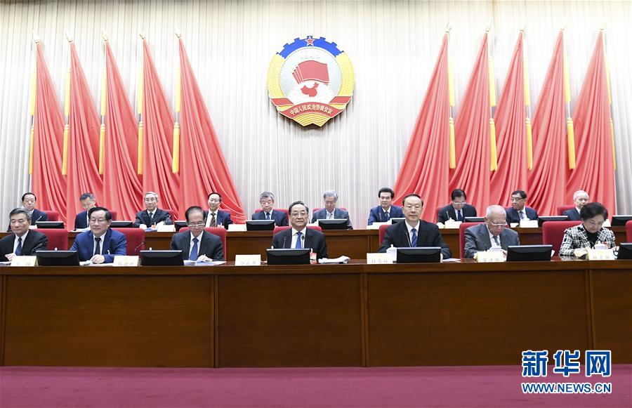 1月22日，政協(xié)第十二屆全國(guó)委員會(huì)常務(wù)委員會(huì)第二十四次會(huì)議在北京開幕。全國(guó)政協(xié)主席俞正聲出席開幕會(huì)。 新華社記者 燕雁 攝