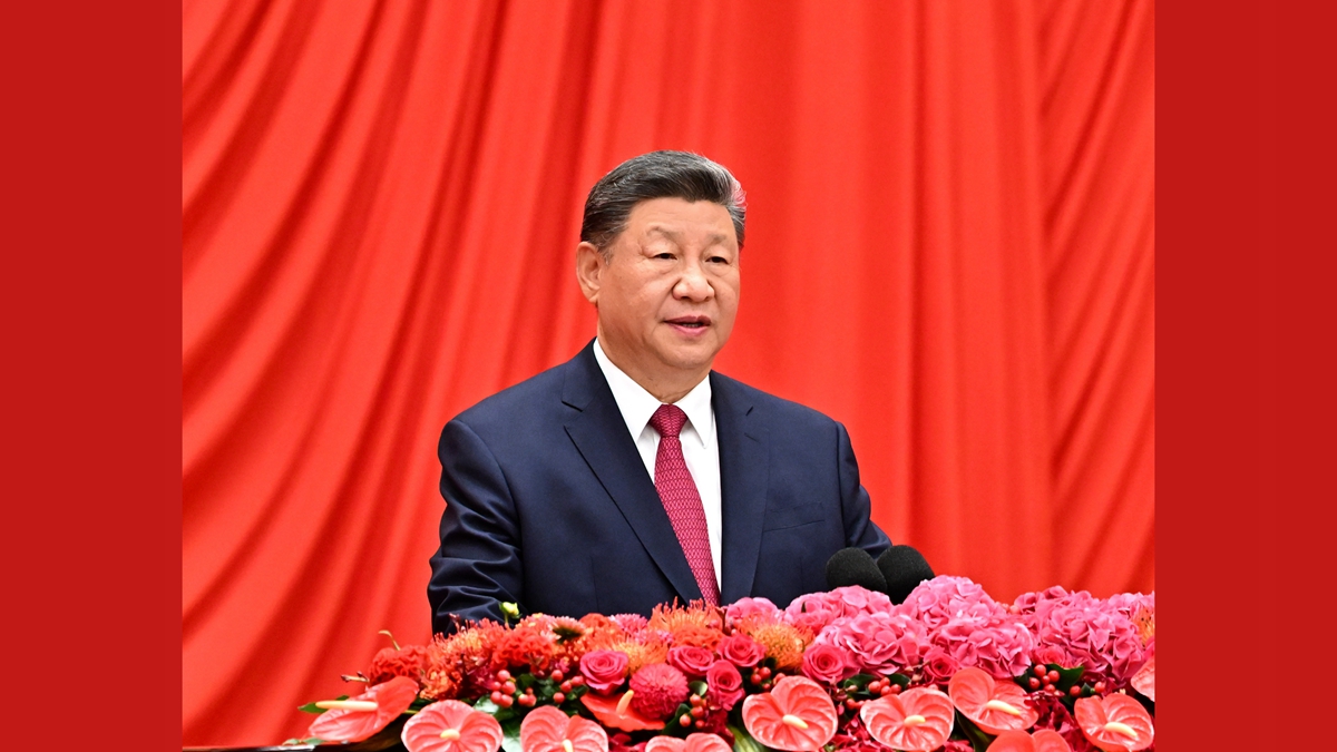 習(xí)近平等黨和國家領(lǐng)導(dǎo)人出席慶祝中華人民共和國成立76周年招待會(huì)