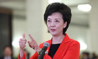 全國政協委員周曄在&ldquo;委員通道&rdquo;接受采訪