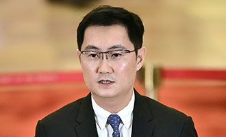 馬化騰在&ldquo;代表通道&rdquo;接受采訪