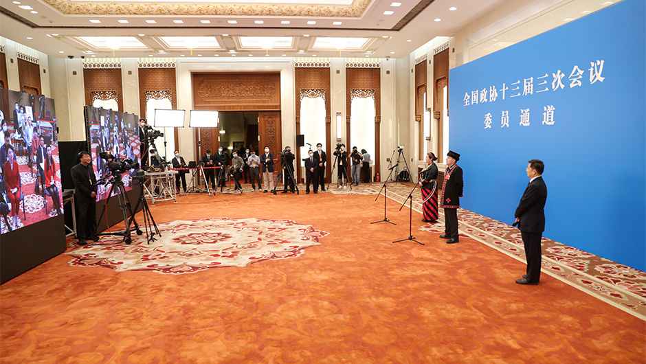 &ldquo;委員通道&rdquo;采訪活動現場