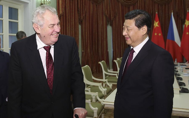 習近平會見捷克總統澤曼