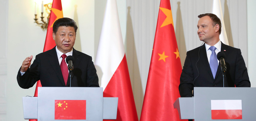 習近平同波蘭總統杜達共同會見記者