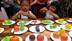 &ldquo;客家祖地&rdquo;閩西 做面擺栩栩如生