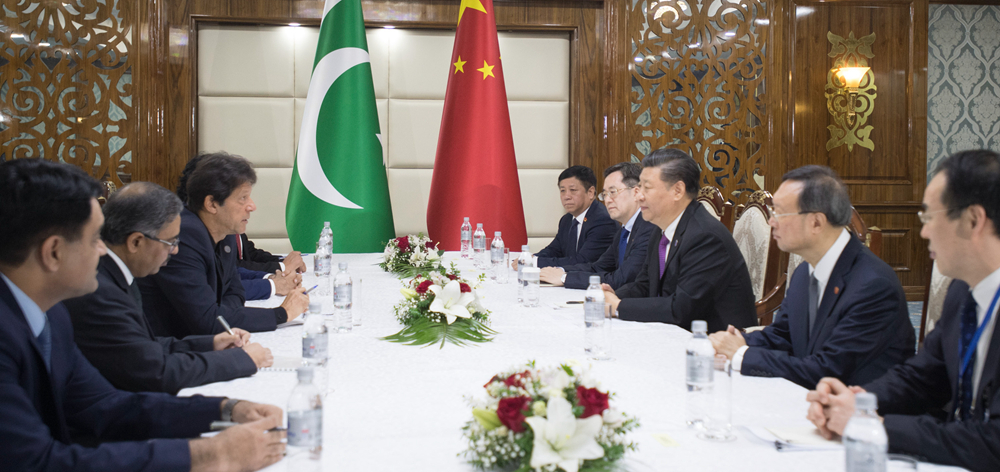 習近平會見巴基斯坦總理伊姆蘭&middot;汗